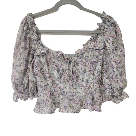 ASTR the Label Half Sleeve Back Cut Out Top ,Size S - Picture 2 of 9